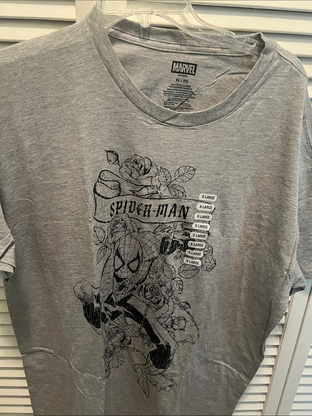 #3316**Marvel Spider-Man Graphic Tee - Gray